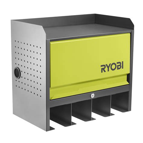 ryobi 1-piece steel wall mounted hanging cabinet|ryobi wall mounted cabinet.